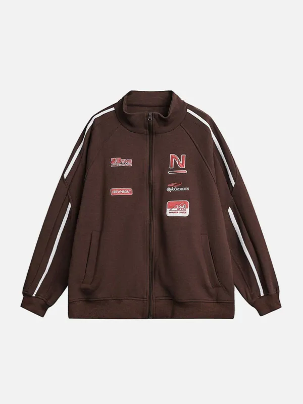 Aelfric Eden Letter Embroidery Jacket sold by Aelfric Eden