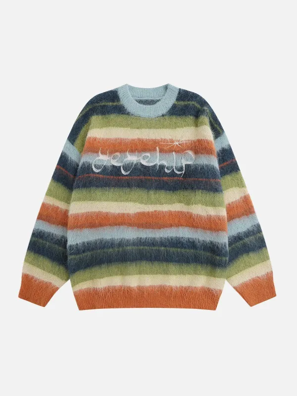 Aelfric Eden Gradient Clashing Colors Sweater sold by Aelfric Eden