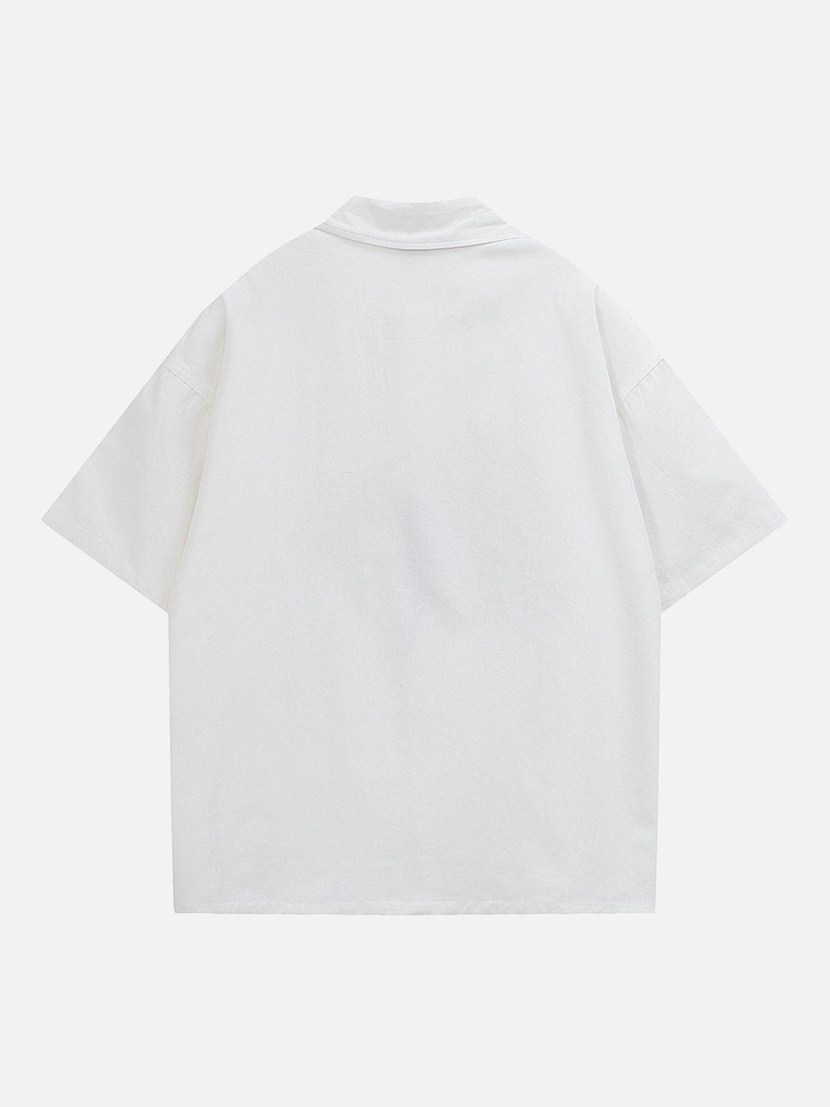 Aelfric Eden Butterfly Ink Splash Print Short Sleeve Shirts sold by Aelfric Eden product image thumbnail 2