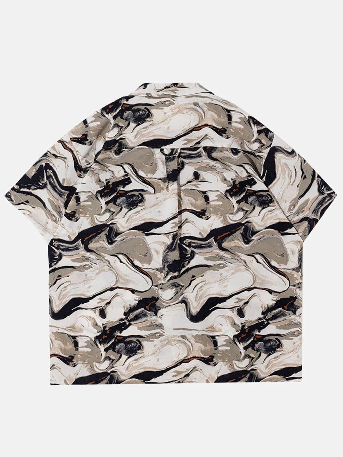 Aelfric Eden Abstract Painting Dip-dye Short Sleeve Shirts sold by Aelfric Eden product image thumbnail 4