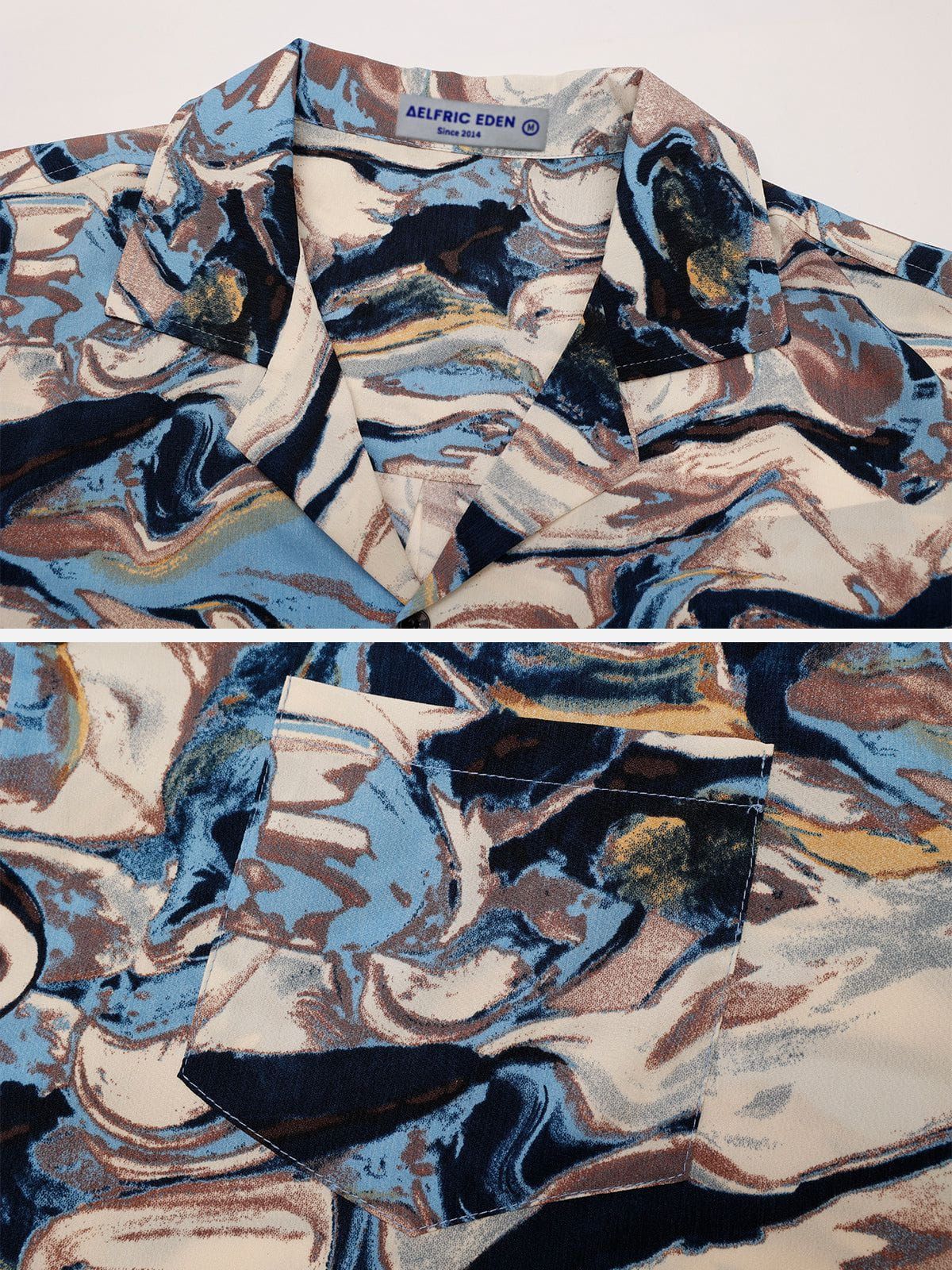 Aelfric Eden Abstract Painting Dip-dye Short Sleeve Shirts sold by Aelfric Eden product image thumbnail 9