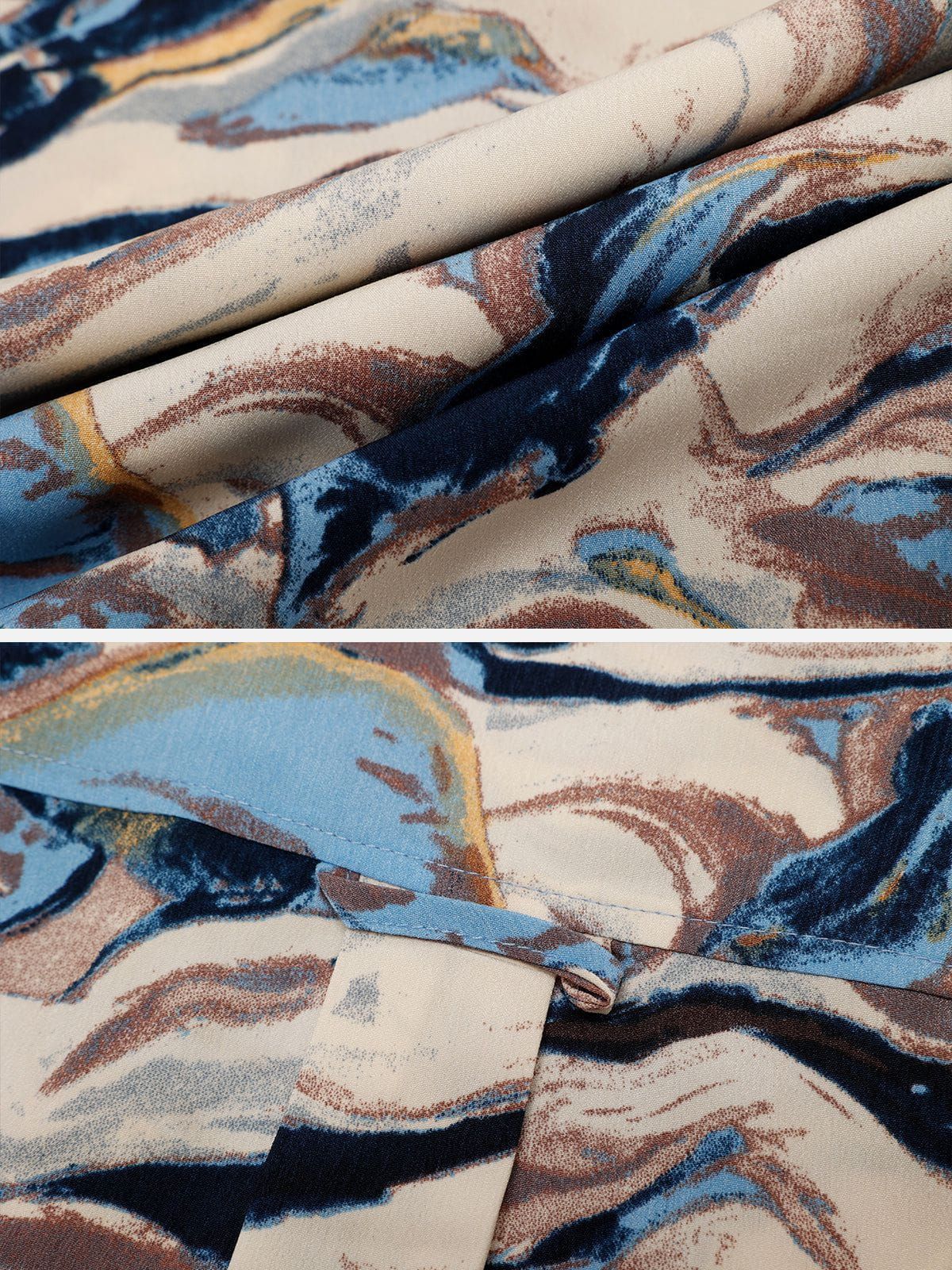 Aelfric Eden Abstract Painting Dip-dye Short Sleeve Shirts sold by Aelfric Eden product image thumbnail 7