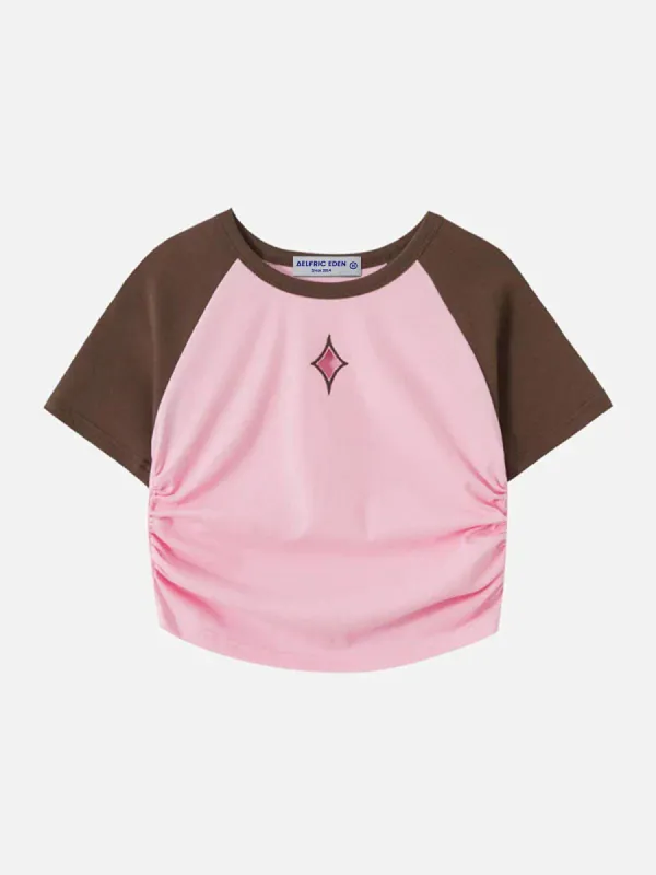 Embroidered Patchwork Tee sold by Aelfric Eden