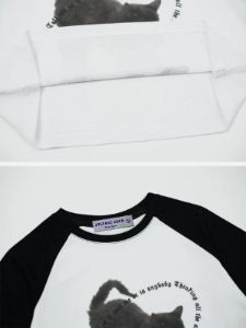 Cat Print Patchwork Tee sold by Aelfric Eden