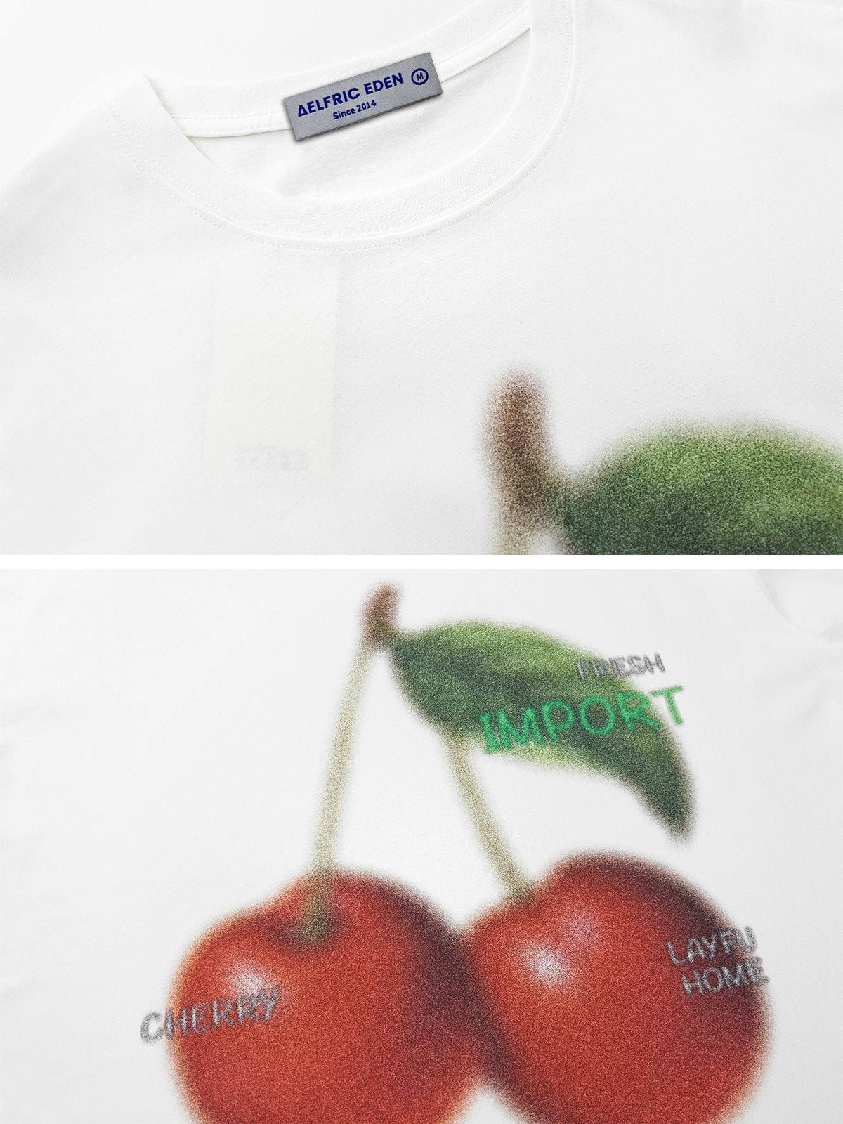 Aelfric Eden Blurring Cherry Print Tee sold by Aelfric Eden product image thumbnail 6
