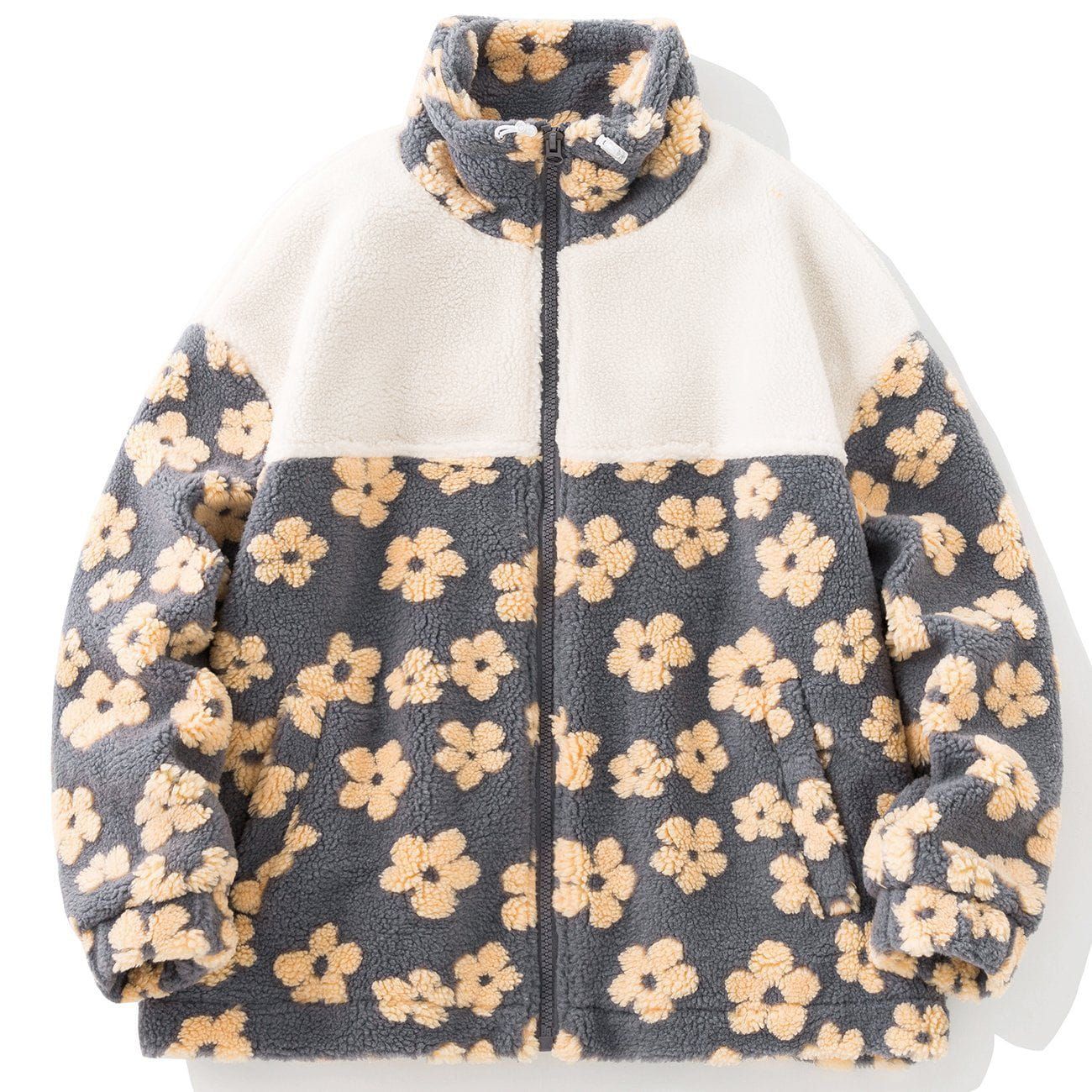 Aelfric Eden Patchwork Daisy Sherpa Jacket sold by Aelfric Eden