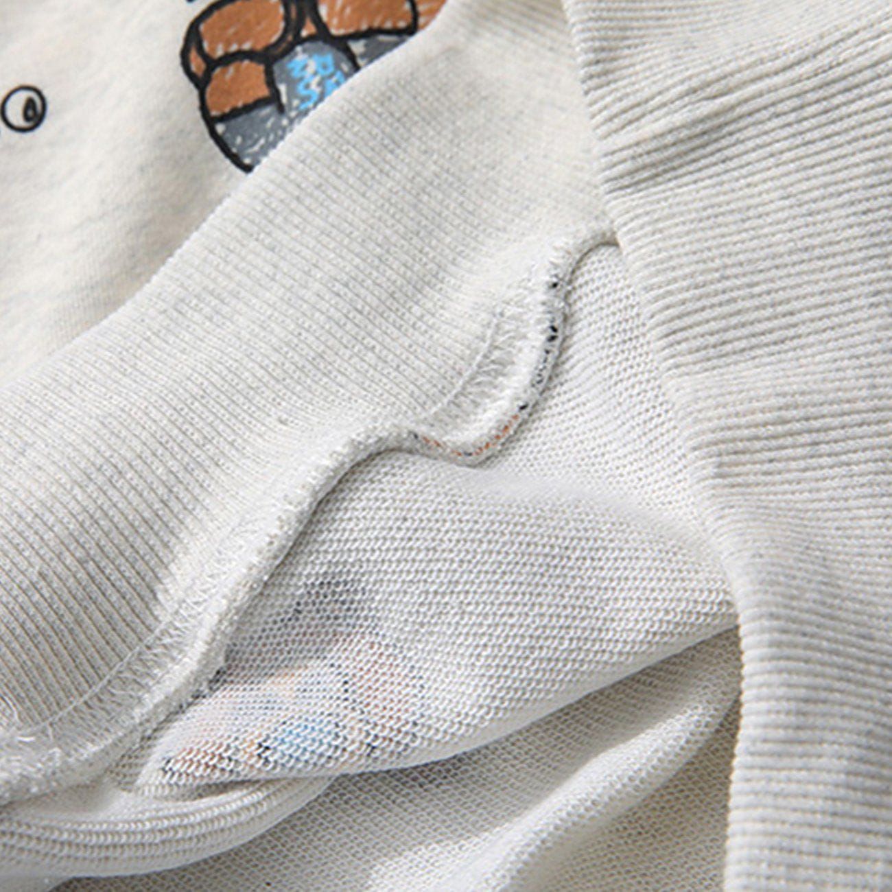 Aelfric Eden Harajuku Bear Print Hoodie sold by Aelfric Eden product image thumbnail 7