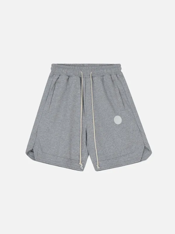 Aelfric Eden Solid Embroidery Badge Shorts sold by Aelfric Eden