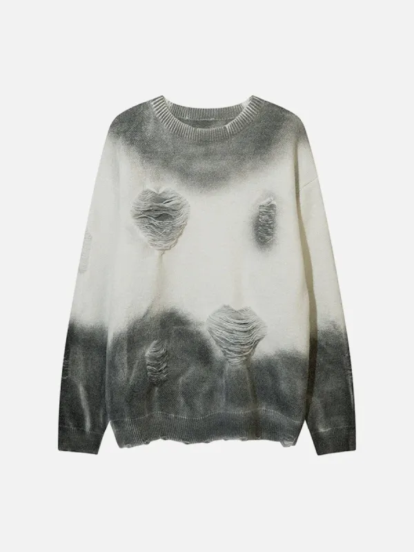 Aelfric Eden Vintage Tie-dye Hole Sweater sold by Aelfric Eden