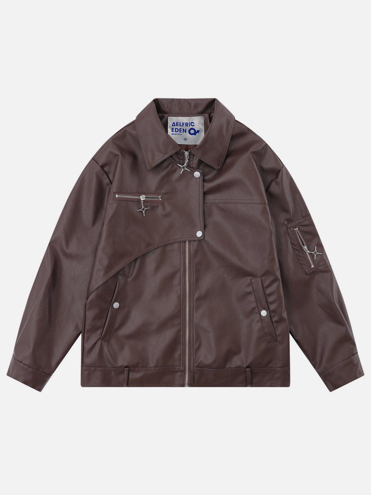 Aelfric Eden Irregularity Star ZIP UP Leather Jacket sold by Aelfric Eden