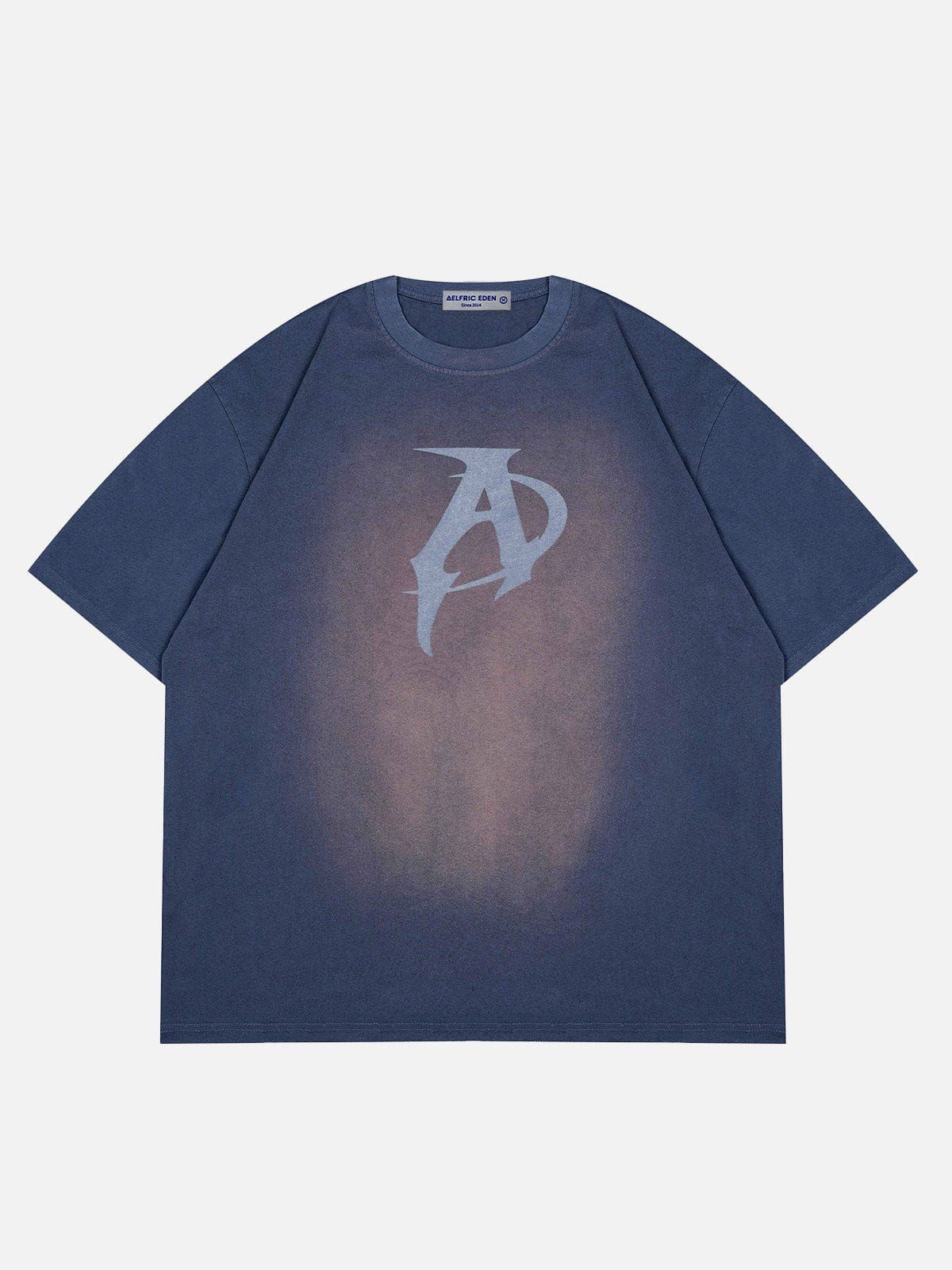 Aelfric Eden Letter A Washed Tee sold by Aelfric Eden