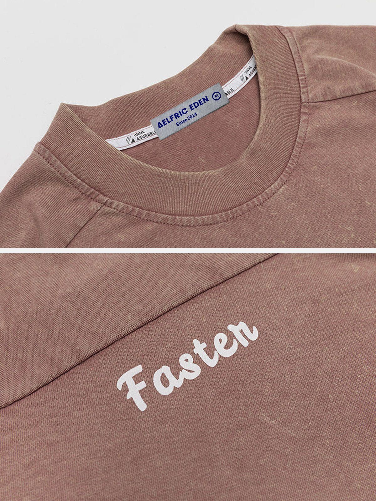 Aelfric Eden Washed Letters Print Tee sold by Aelfric Eden product image thumbnail 6