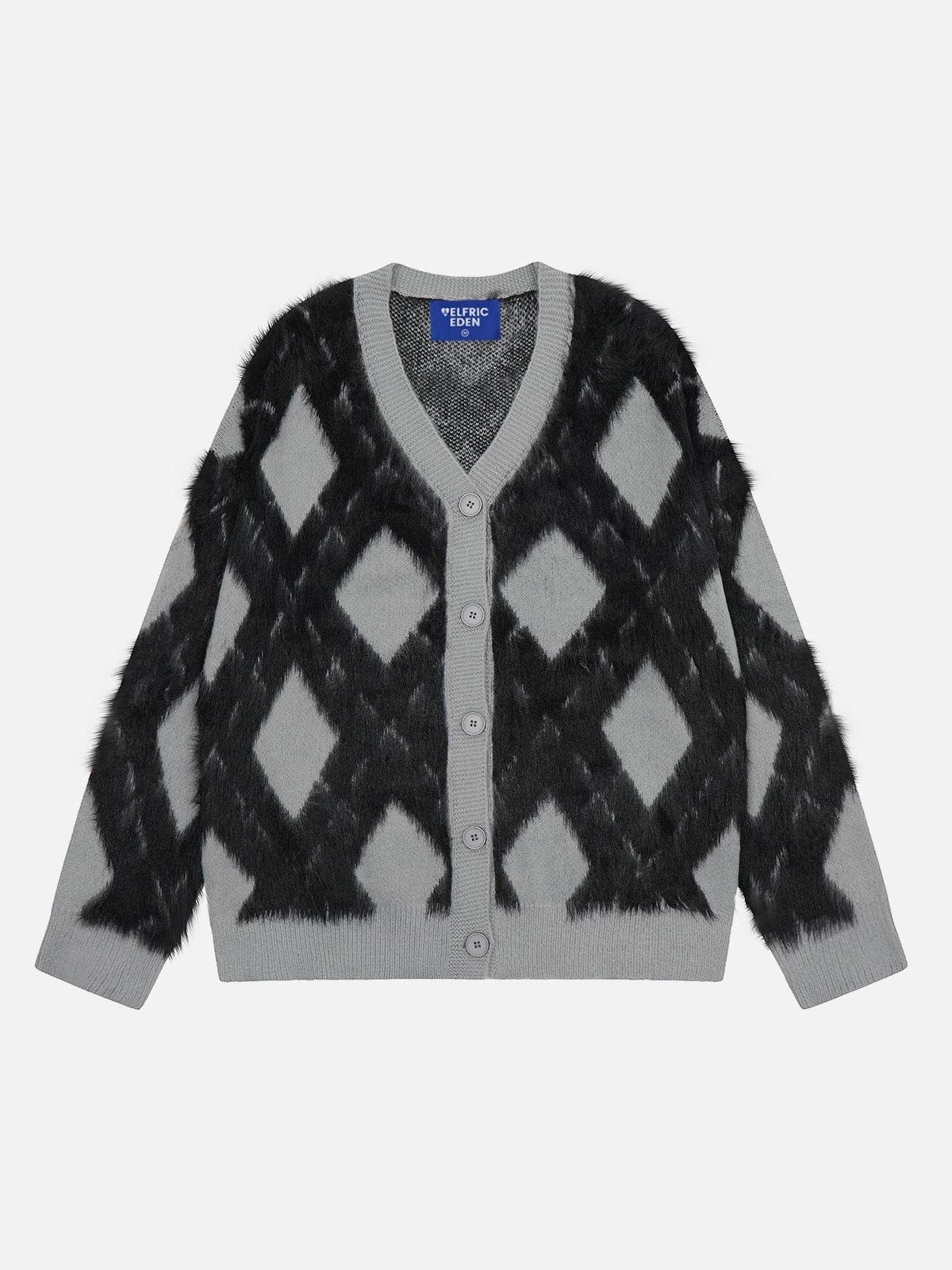 Aelfric Eden Rhomboid Plaid Cardigan sold by Aelfric Eden product image thumbnail 3