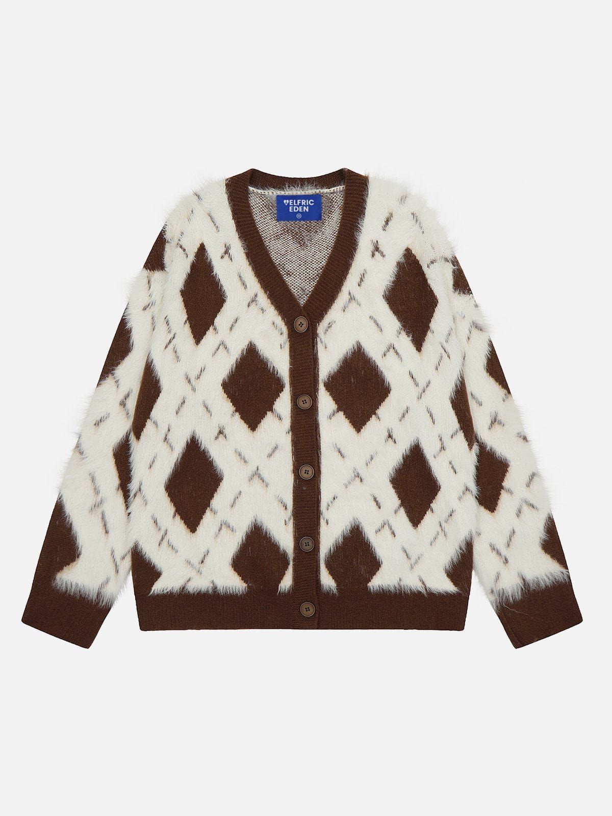 Aelfric Eden Rhomboid Plaid Cardigan sold by Aelfric Eden product image thumbnail 2