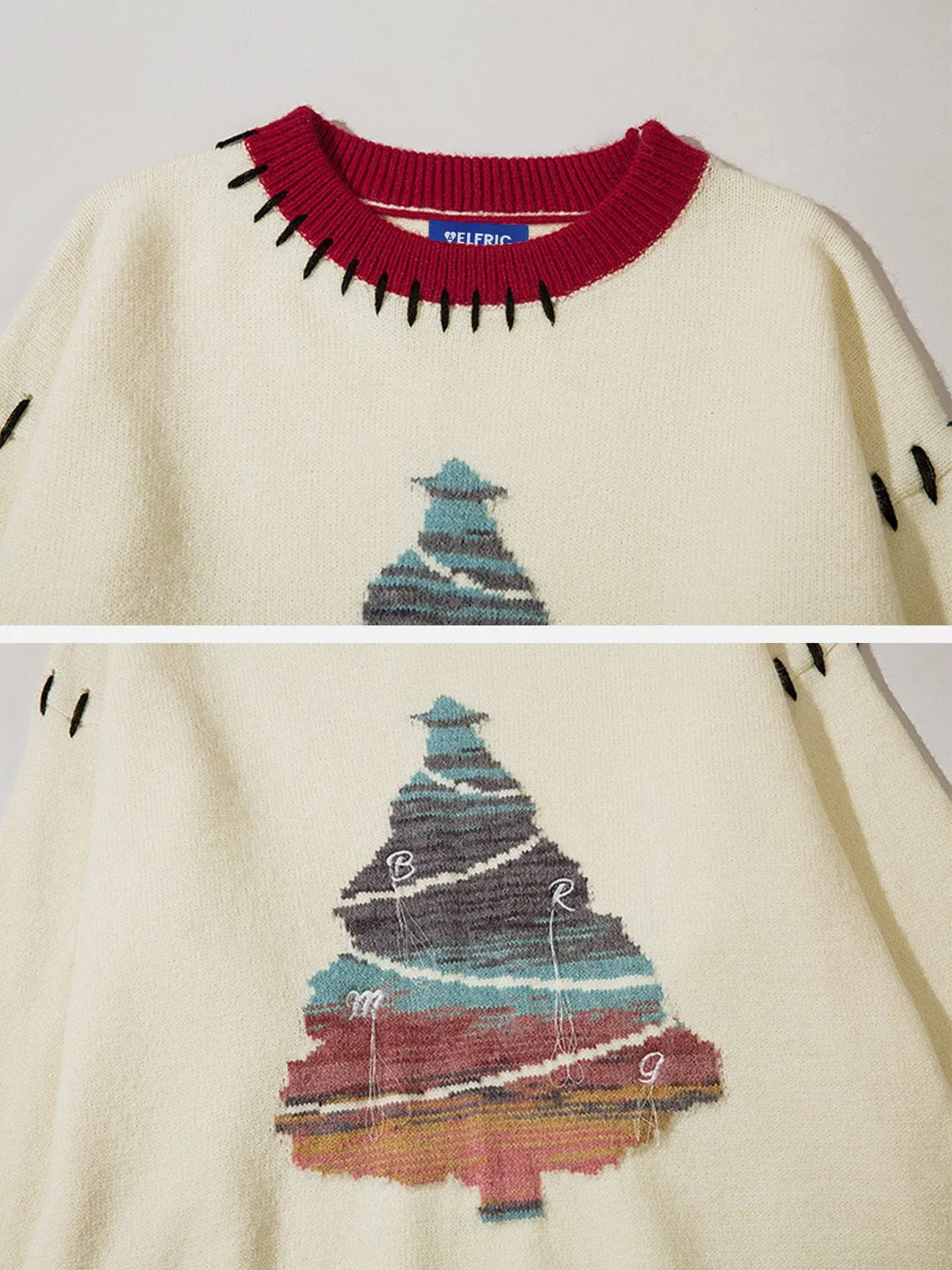 Aelfric Eden Rainbow Tree Contrast Sweater sold by Aelfric Eden product image thumbnail 4