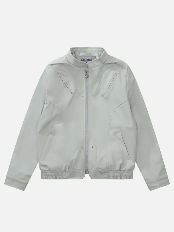 Aelfric Eden Multi Pocket Leather Jacket sold by Aelfric Eden