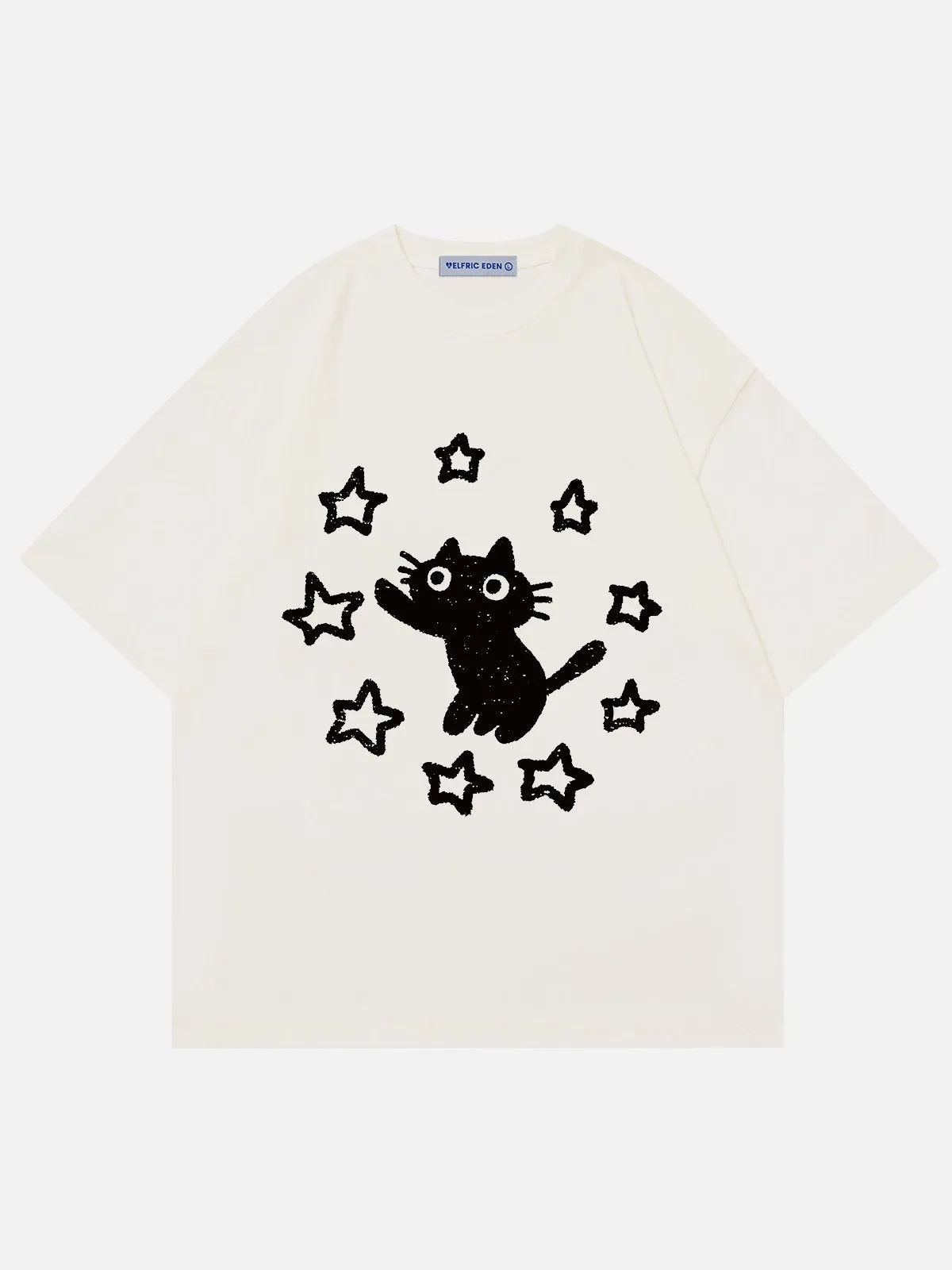 Aelfric Eden Star Cat Print Tee sold by Aelfric Eden product image thumbnail 2