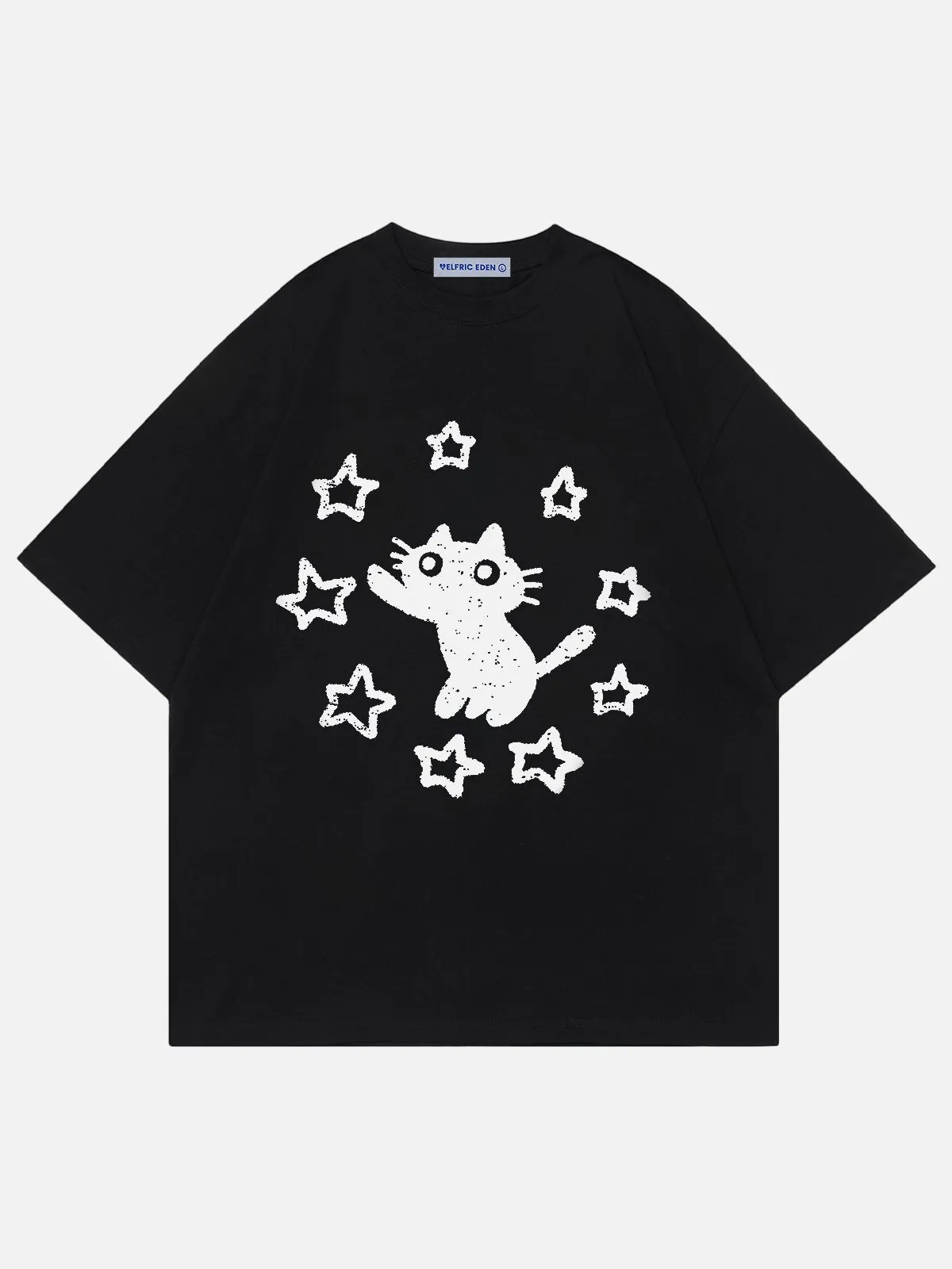 Aelfric Eden Star Cat Print Tee sold by Aelfric Eden