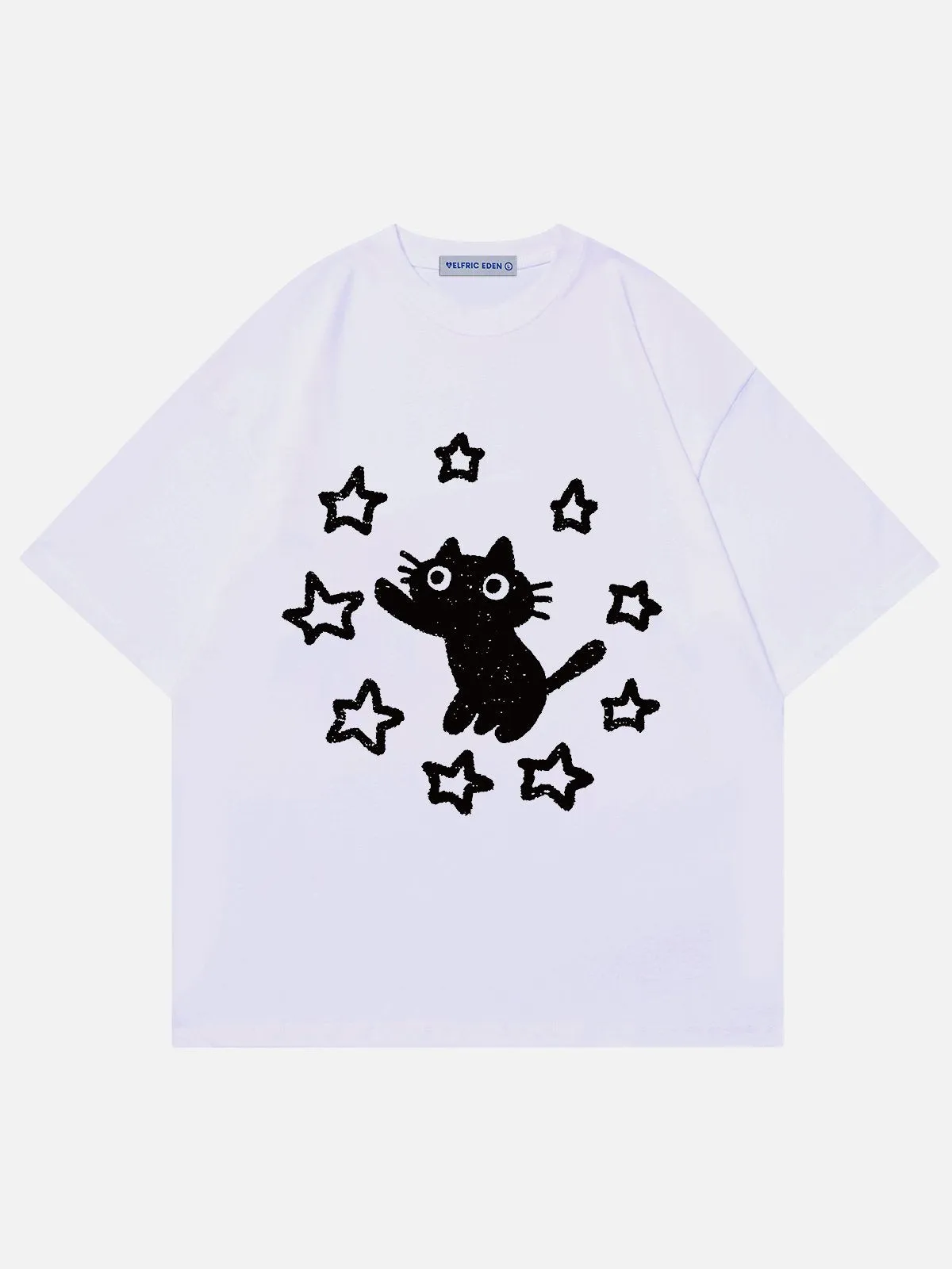 Aelfric Eden Star Cat Print Tee sold by Aelfric Eden product image thumbnail 3
