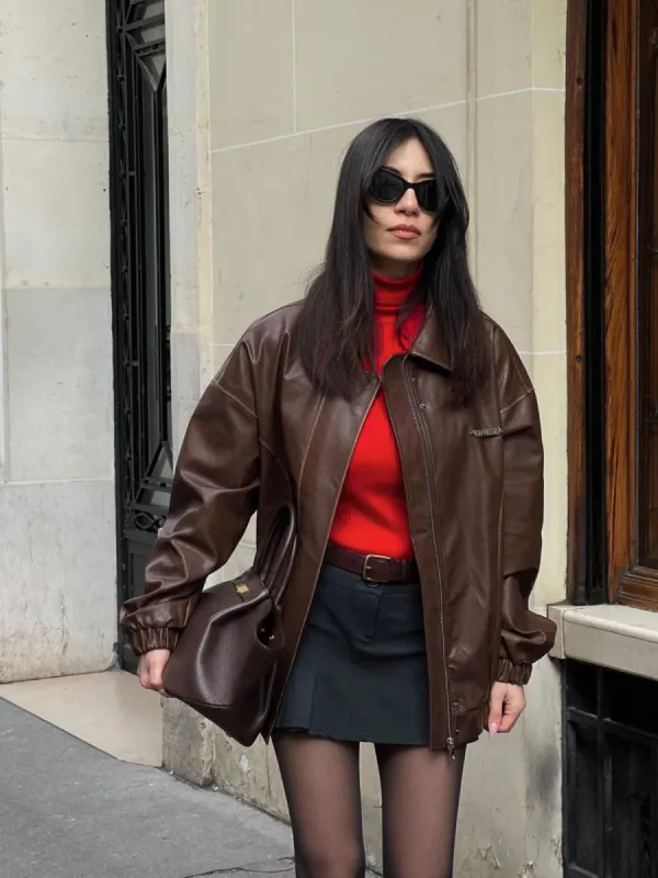 Aelfric Eden Line Patchwork Faux  Leather Jacket sold by Aelfric Eden