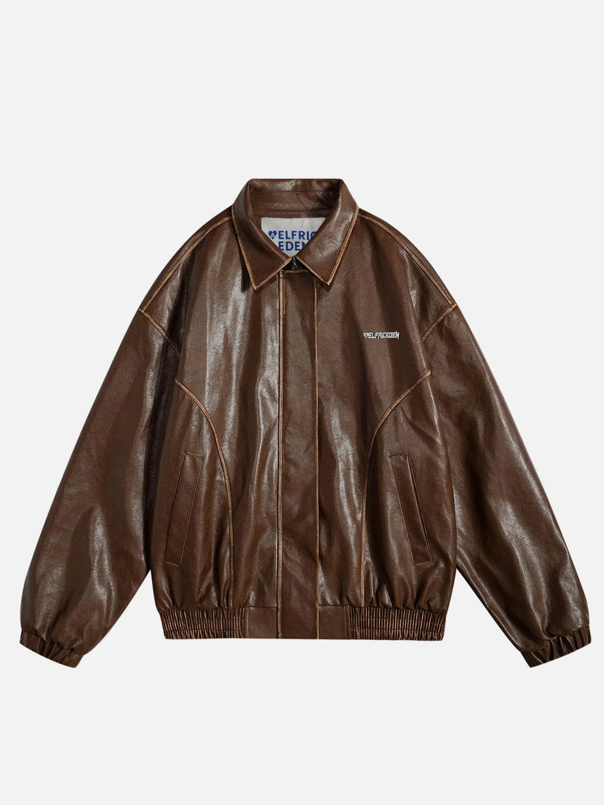 Aelfric Eden Line Patchwork Faux Leather Jacket sold by Aelfric Eden product image thumbnail 2