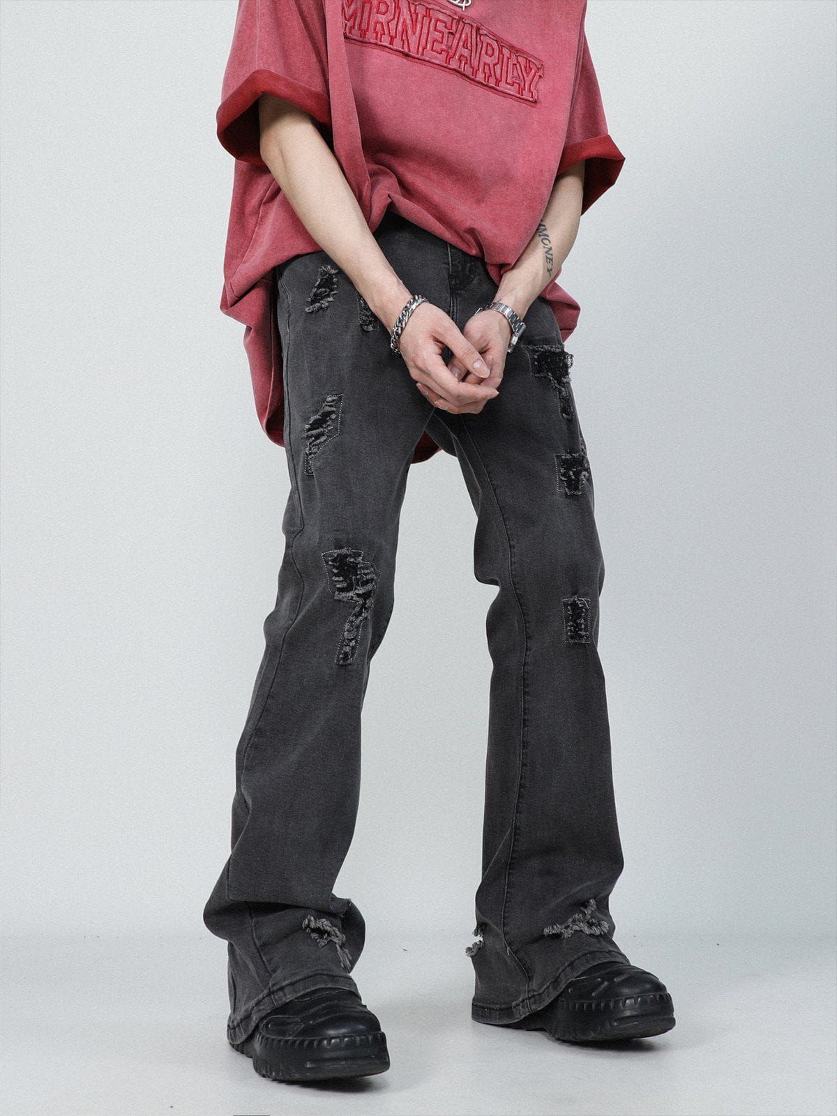 Aelfric Eden Fringe Baggy Jeans sold by Aelfric Eden