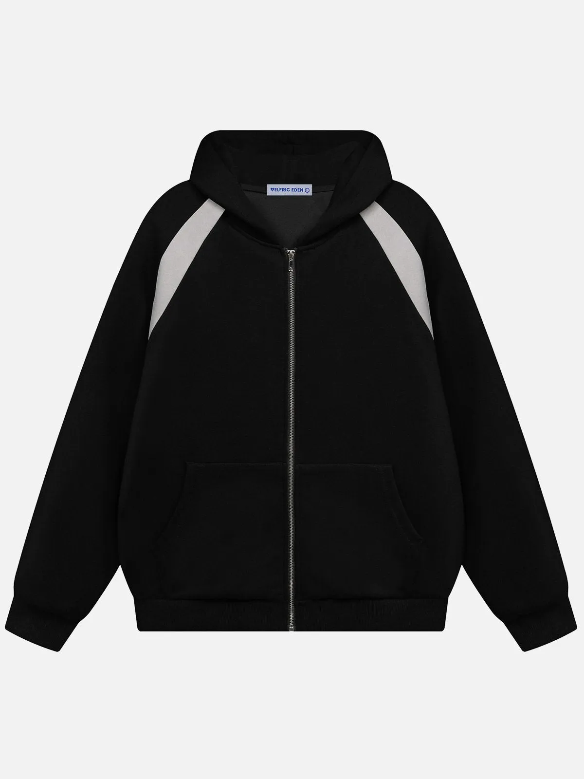 Aelfric Eden Basic Color Blocking Zip Up Hoodie sold by Aelfric Eden product image thumbnail 3