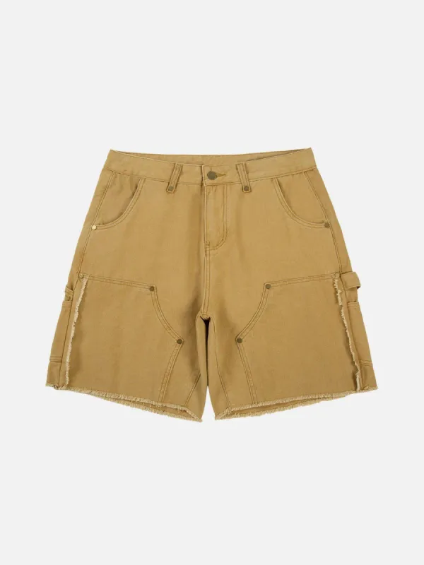 Aelfric Eden Solid Fringe Denim Jorts sold by Aelfric Eden