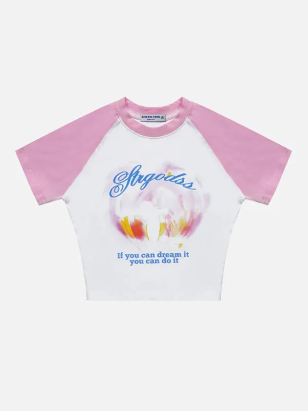 Colorful Graffiti Print Tee sold by Aelfric Eden