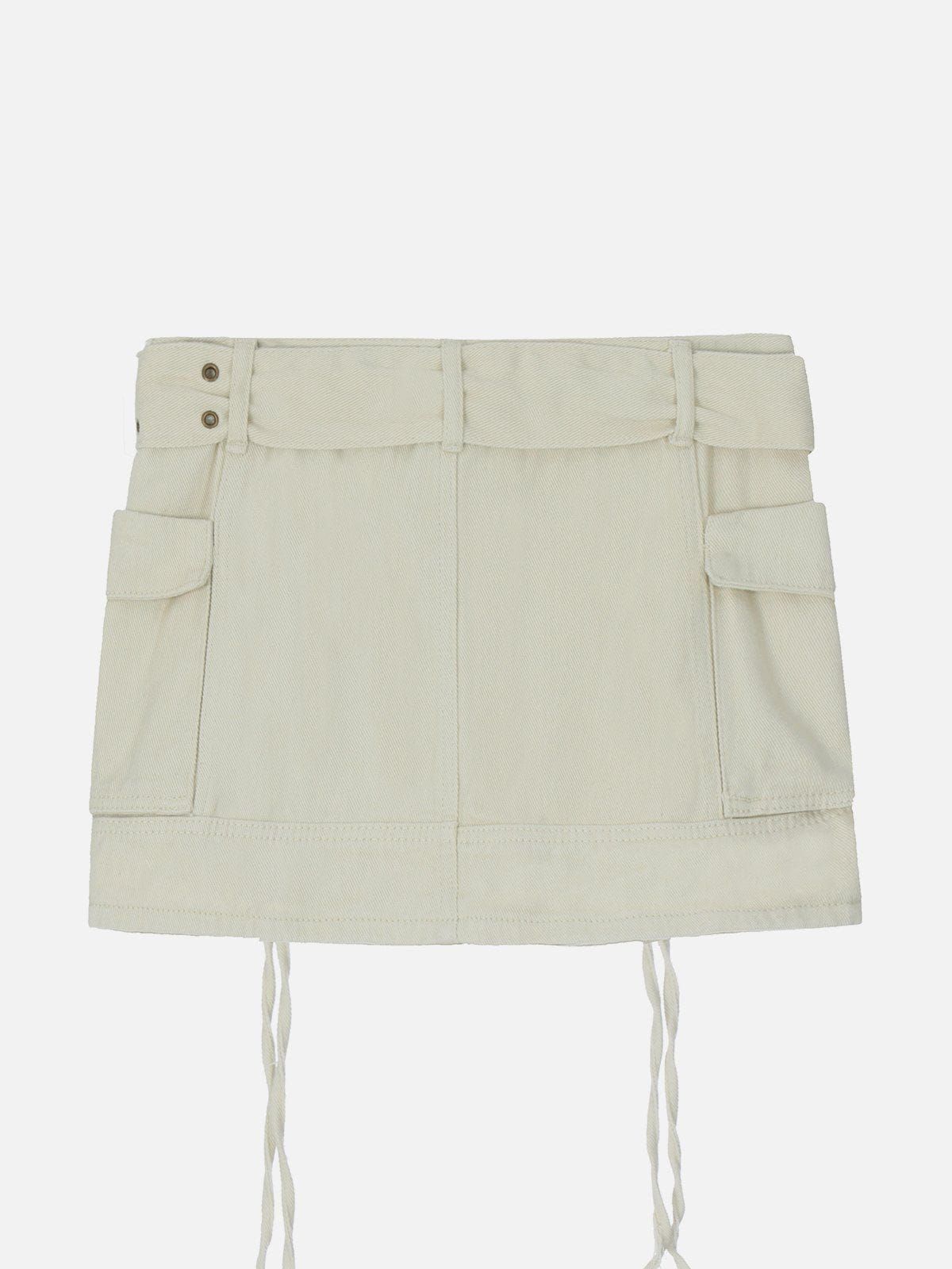 Large Pockets Lace Up Skirt sold by Aelfric Eden product image thumbnail 4