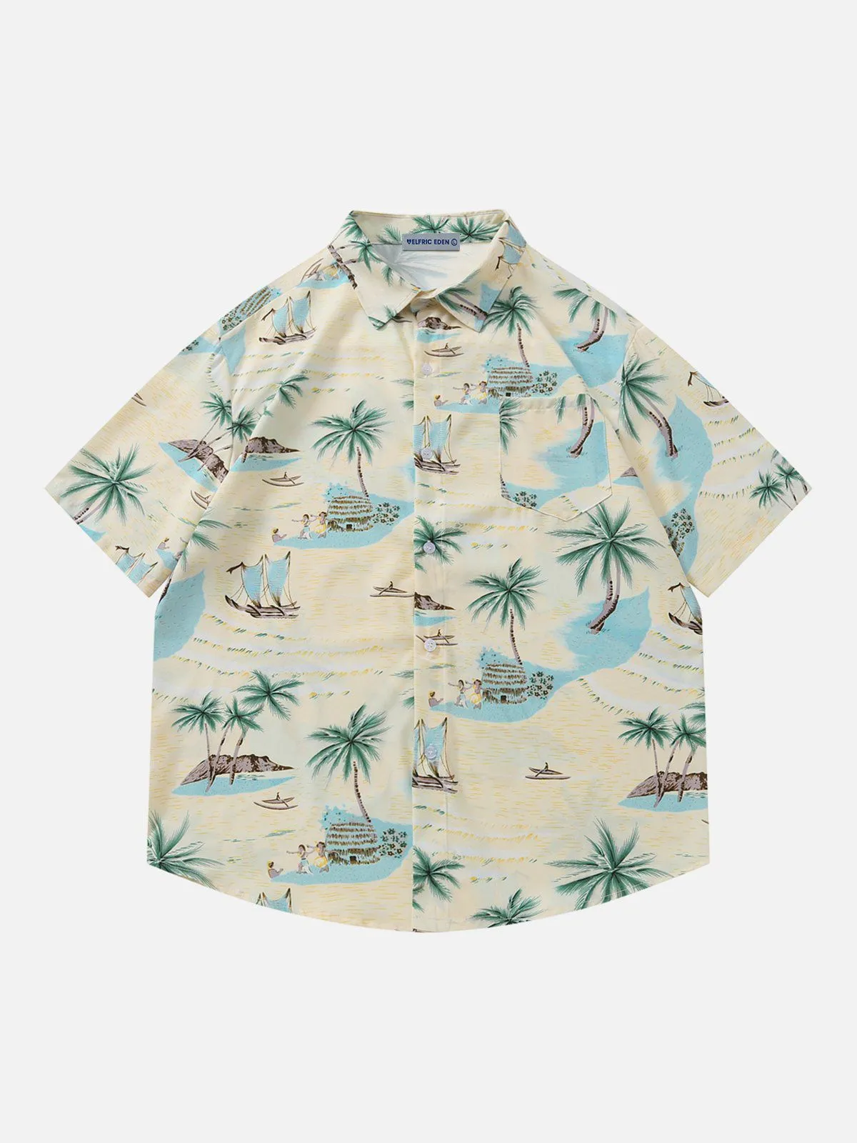 Aelfric Eden Beach Print Short Sleeve Shirt sold by Aelfric Eden