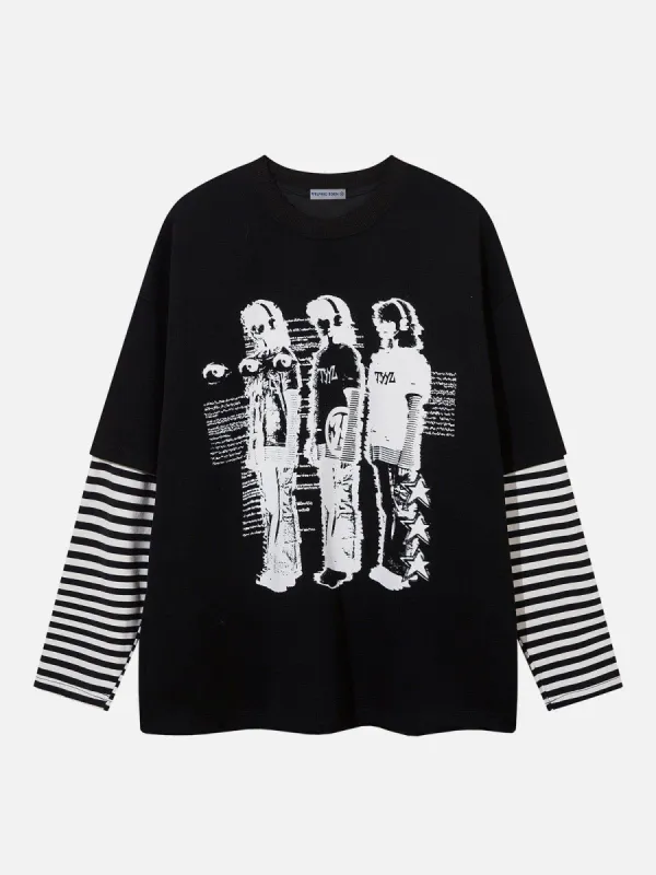 Aelfric Eden Graffiti Patchwork Sweatshirt sold by Aelfric Eden