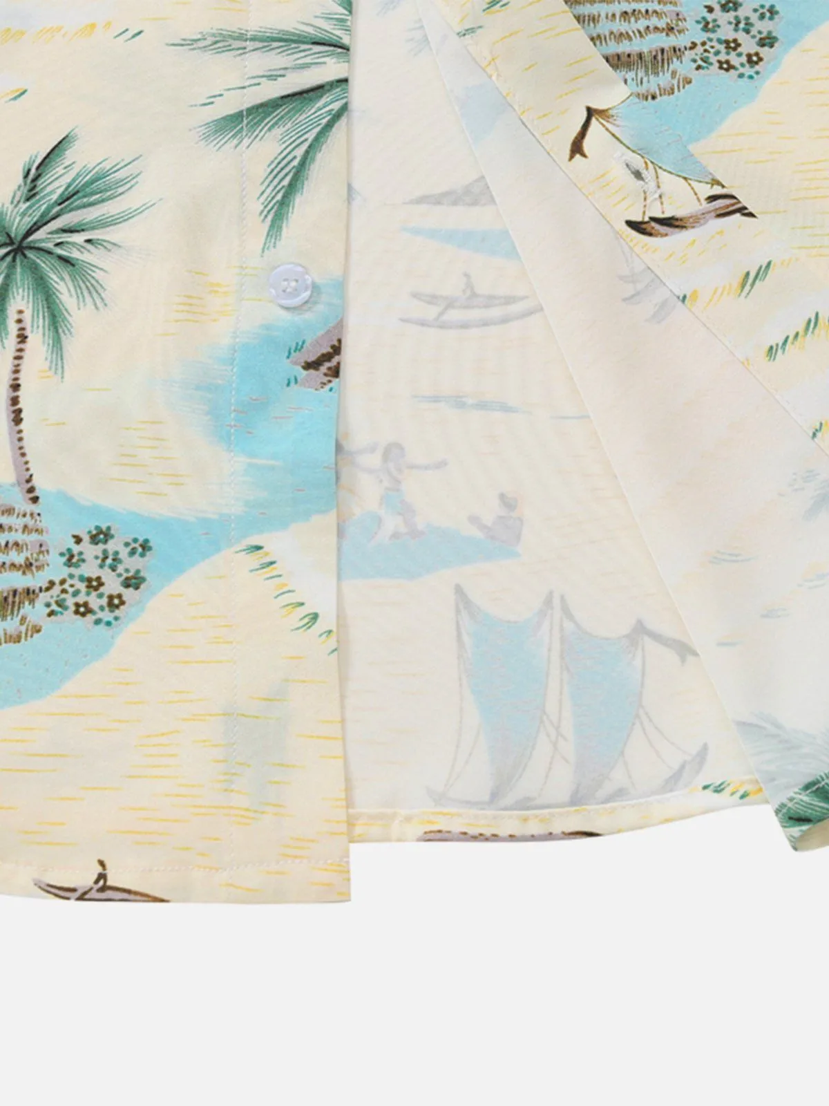 Aelfric Eden Beach Print Short Sleeve Shirt sold by Aelfric Eden product image thumbnail 4