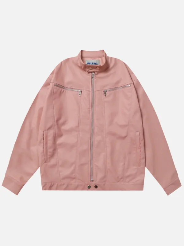 Aelfric Eden Long Pocket Leather Jacket sold by Aelfric Eden