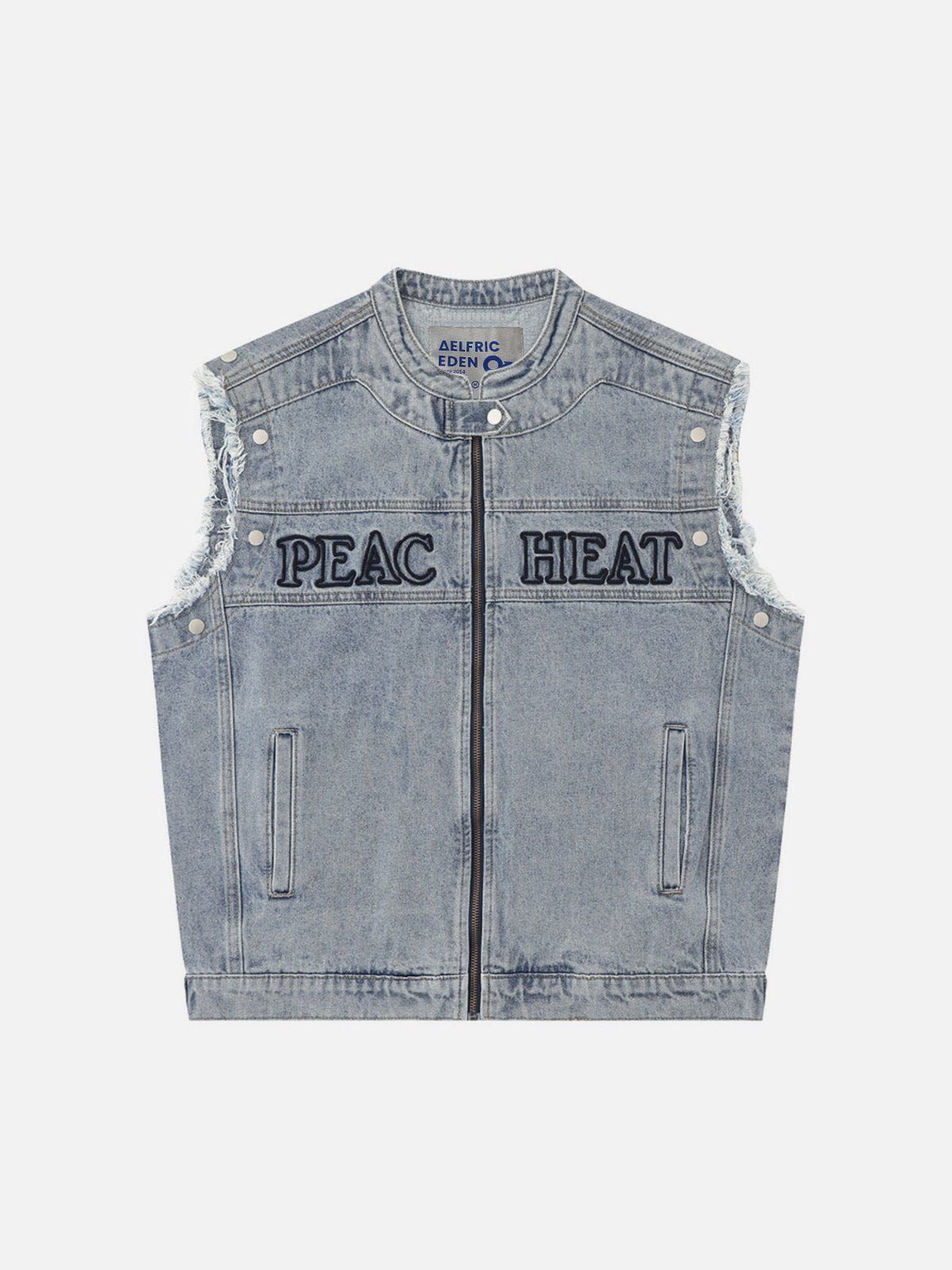 Aelfric Eden Detachable Letter Denim Jacket sold by Aelfric Eden product image thumbnail 4