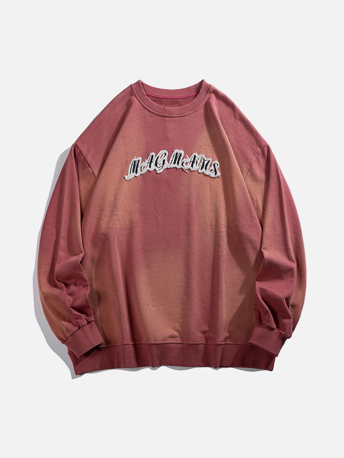 Aelfric Eden Vintage Washed Letter Embroidered Sweatshirt sold by Aelfric Eden product image thumbnail 5