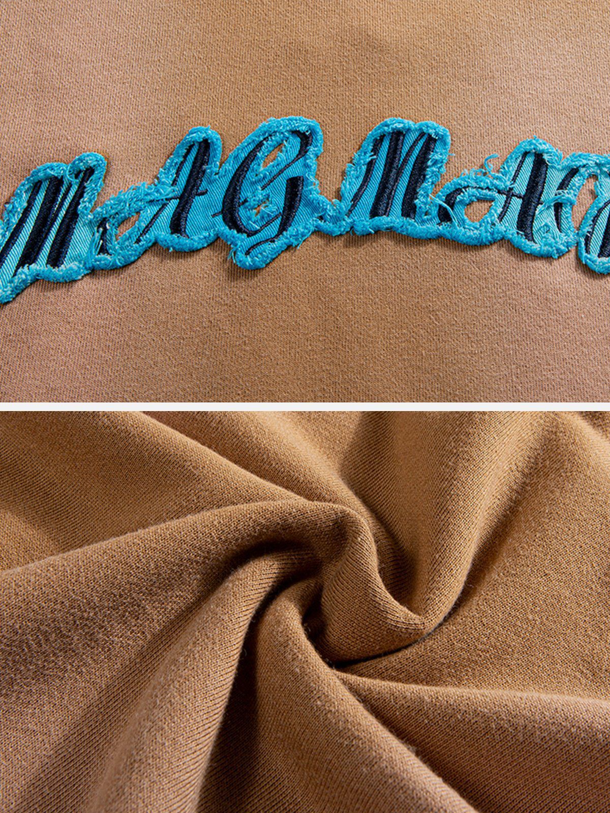 Aelfric Eden Vintage Washed Letter Embroidered Sweatshirt sold by Aelfric Eden product image thumbnail 6