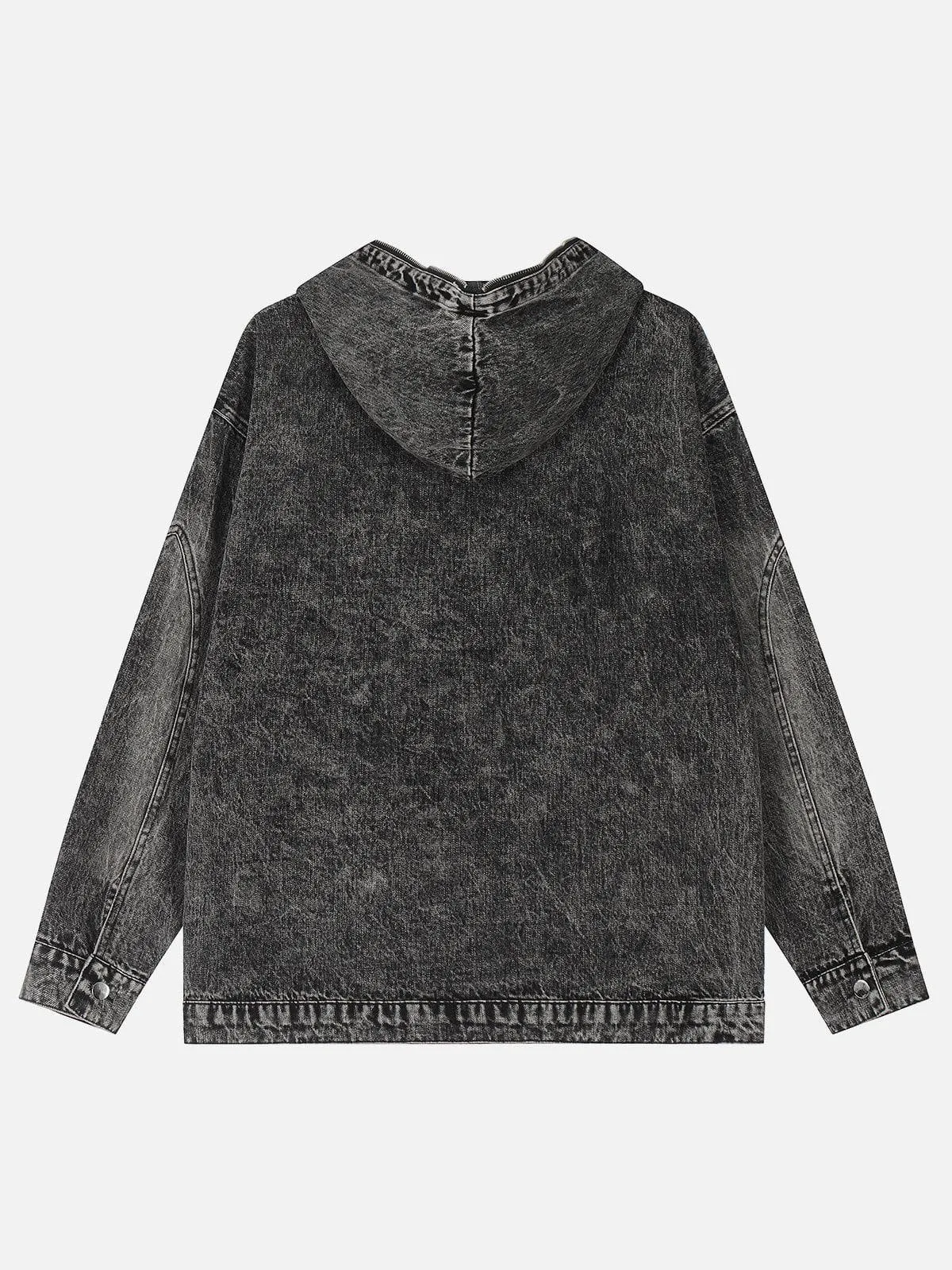 Aelfric Eden Washed Vintage Denim Hoodie sold by Aelfric Eden product image thumbnail 3