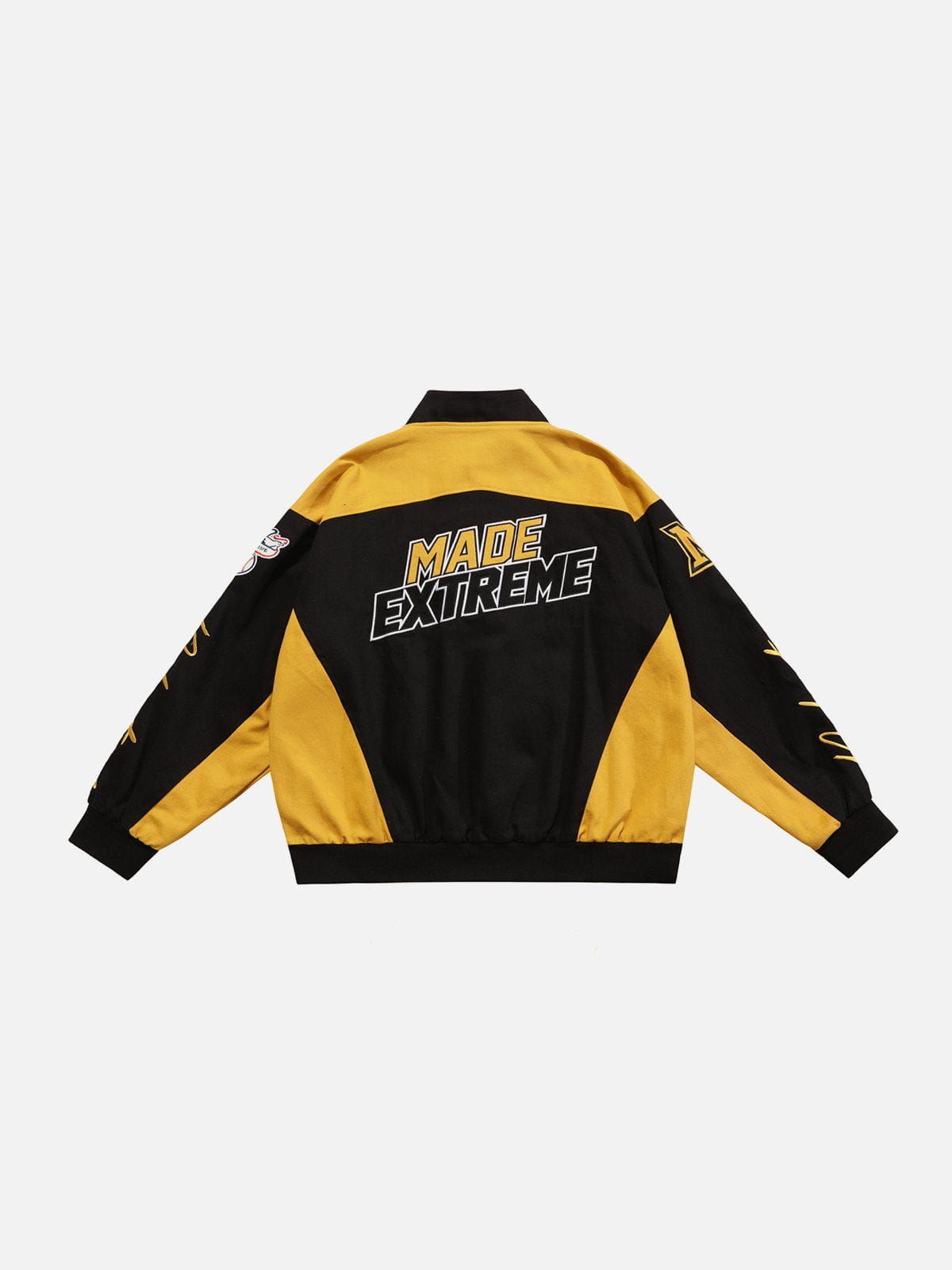 Aelfric Eden Letter Embroidery Contrast Jacket sold by Aelfric Eden product image thumbnail 6