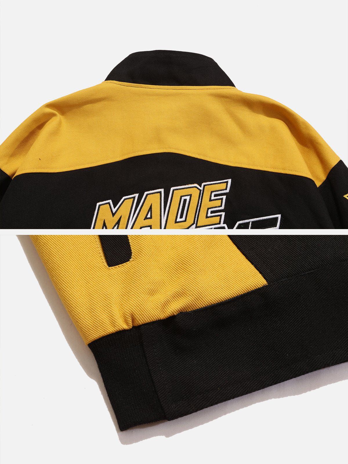 Aelfric Eden Letter Embroidery Contrast Jacket sold by Aelfric Eden product image thumbnail 12