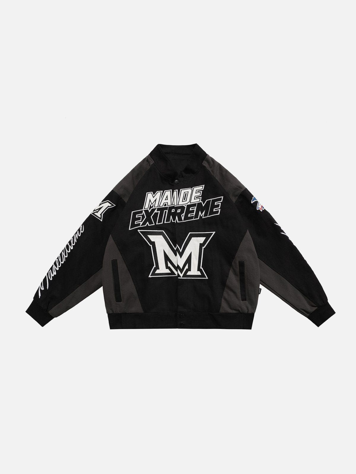 Aelfric Eden Letter Embroidery Contrast Jacket sold by Aelfric Eden product image thumbnail 7