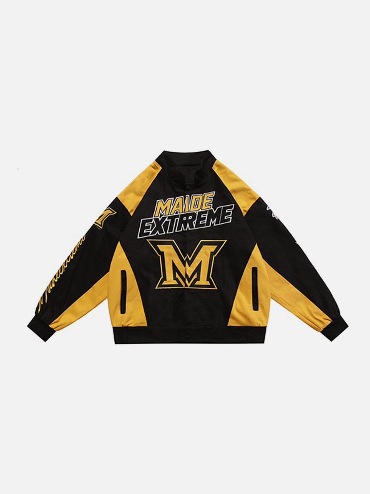 Aelfric Eden Letter Embroidery Contrast Jacket sold by Aelfric Eden product image thumbnail 5