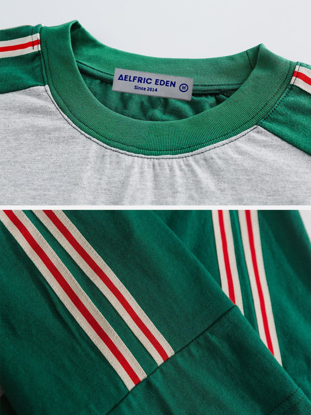 Aelfric Eden Color Blocking Striped Tee sold by Aelfric Eden product image thumbnail 4