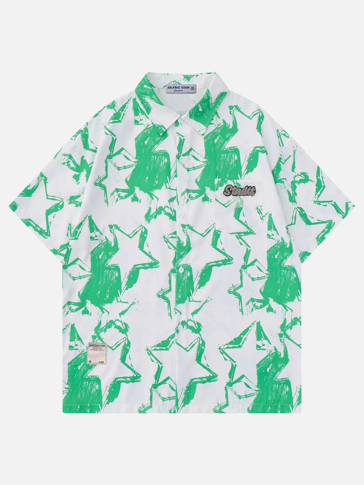 Aelfric Eden Star All-Over Print Short Sleeve Shirts sold by Aelfric Eden product image thumbnail 4