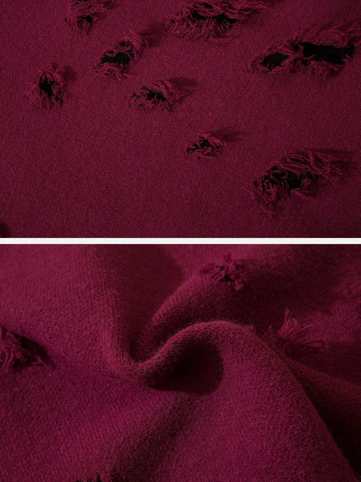 Aelfric Eden Solid Color Hole Sweater sold by Aelfric Eden product image thumbnail 4