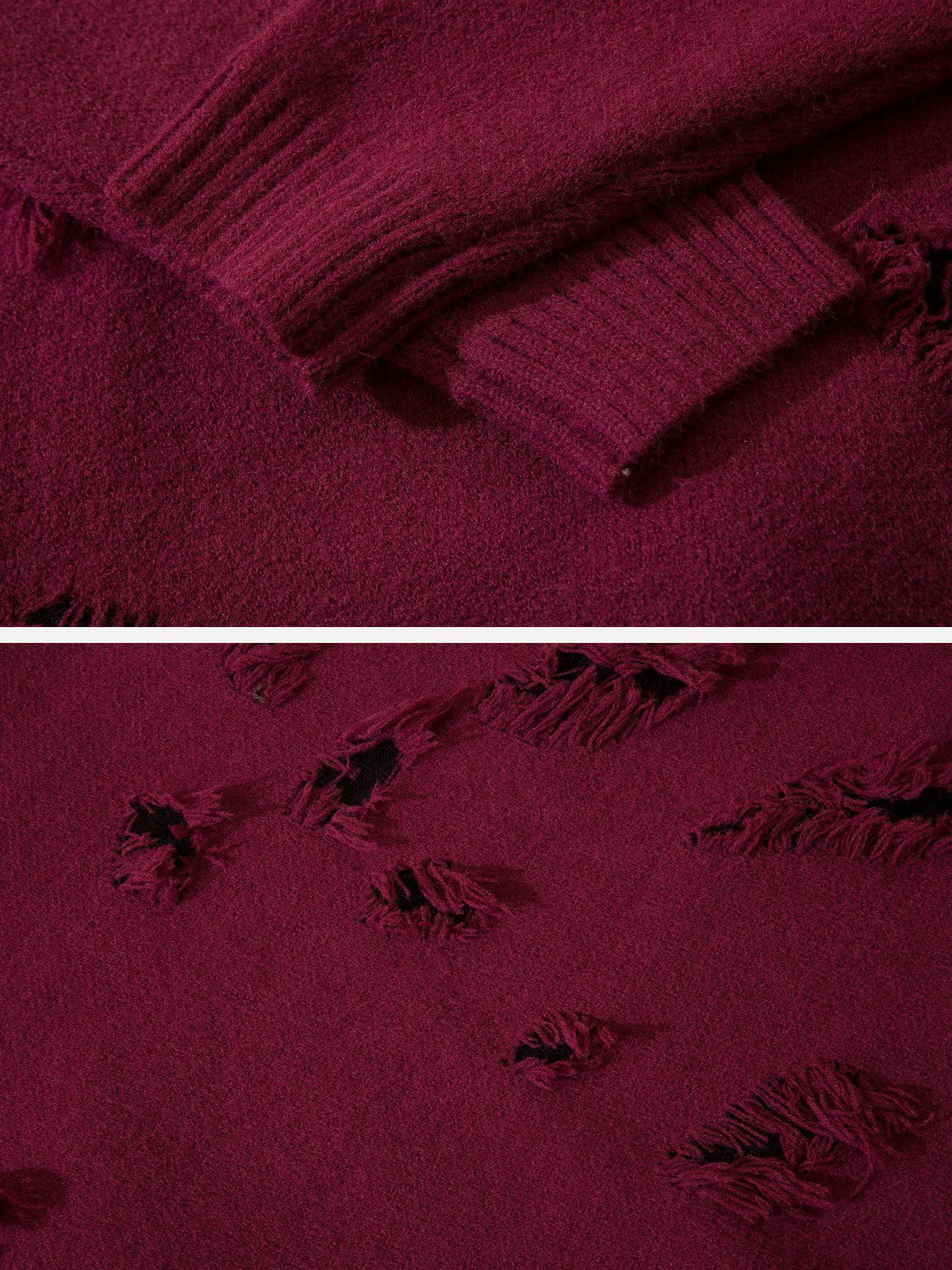 Aelfric Eden Solid Color Hole Sweater sold by Aelfric Eden product image thumbnail 3