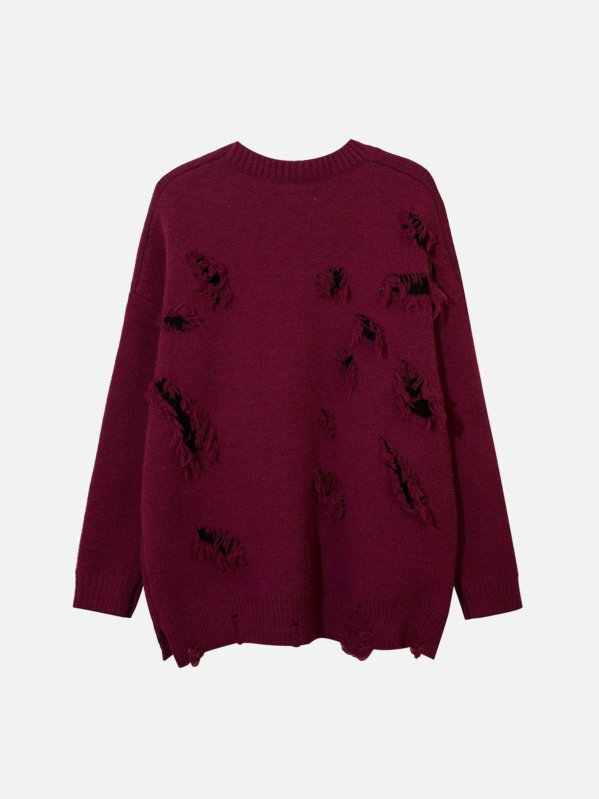 Aelfric Eden Solid Color Hole Sweater sold by Aelfric Eden product image thumbnail 2