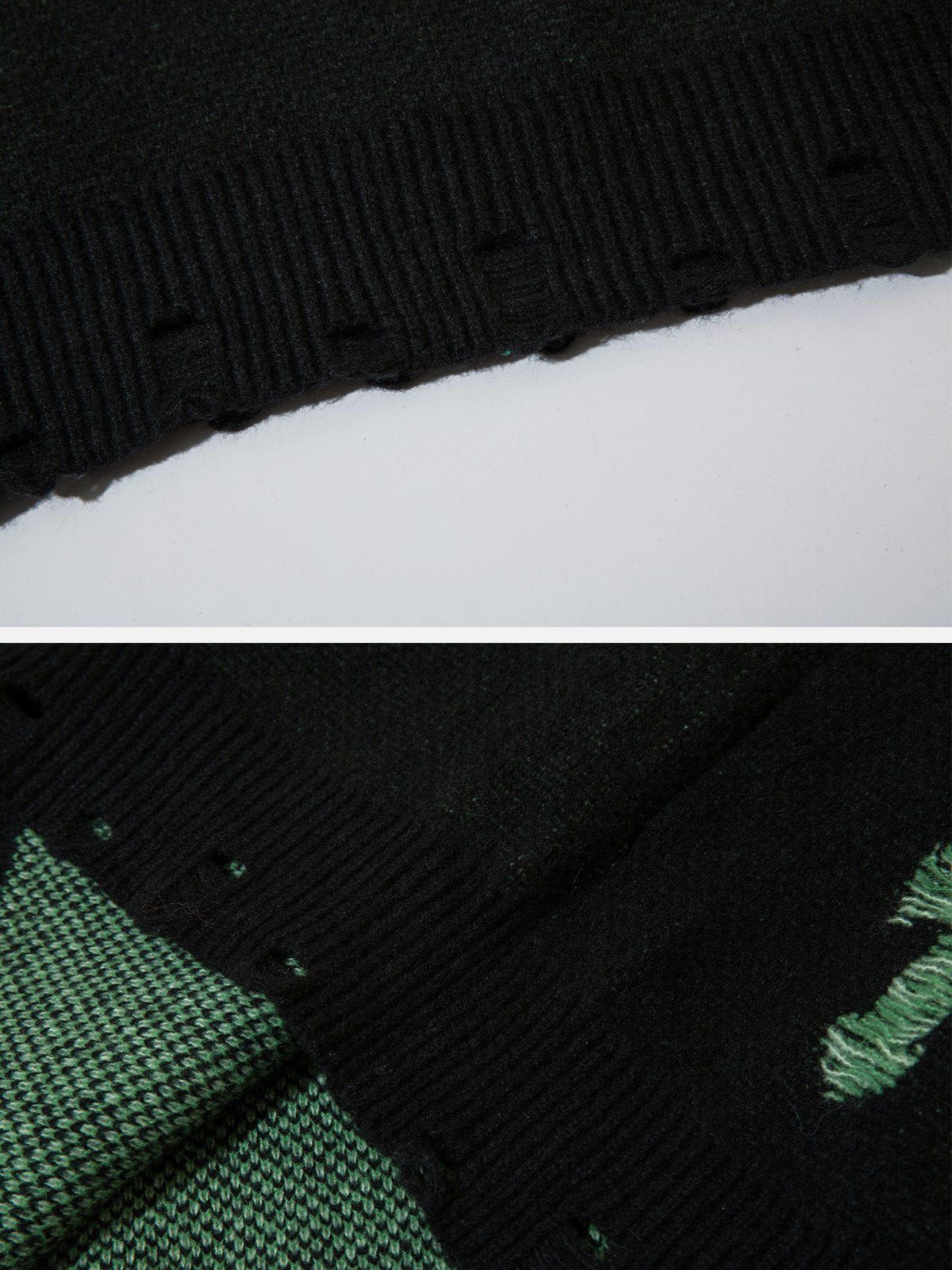 Aelfric Eden Cross Contrast Jacquard Sweater sold by Aelfric Eden product image thumbnail 5