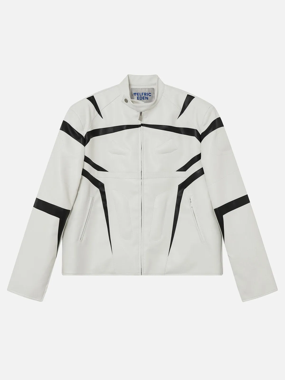 Aelfric Eden Irregular Patchwork Racing Jacket sold by Aelfric Eden product image thumbnail 2