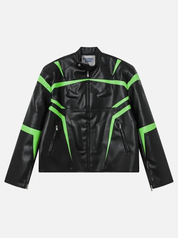 Aelfric Eden Irregular Patchwork Racing Jacket sold by Aelfric Eden